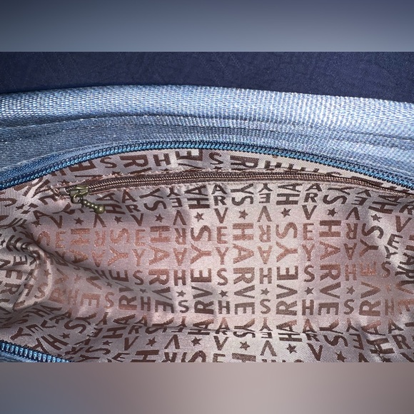 Harveys Denim Blue Original Seatbelt Bag | Baguette with Gold Hardware - Picture 10 of 12